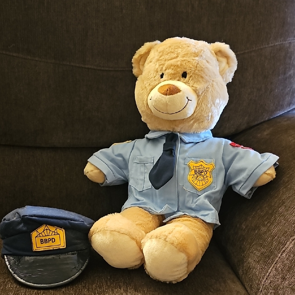 Build A Bear Police Bear - Cute 💙💙👮‍♂️👮‍♀️